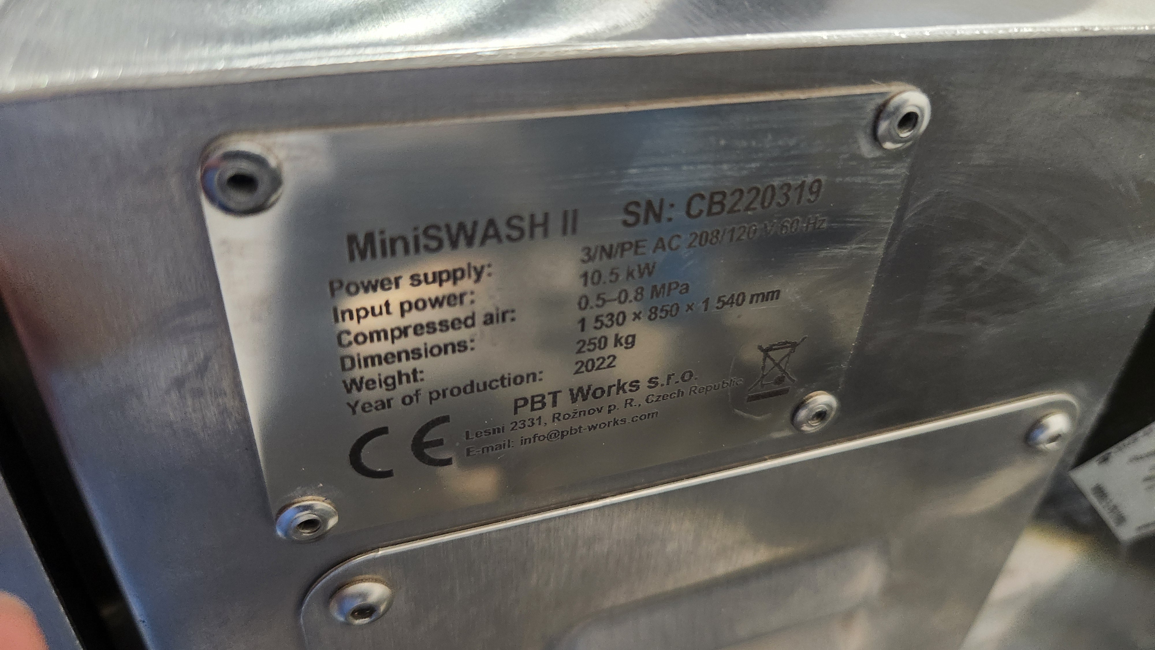 PTB MiniSWASH II #CB220319 - 2022