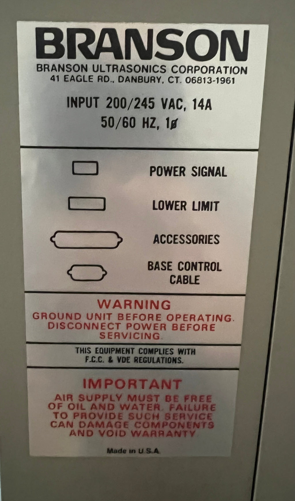 Branson Ultrasonics 920IW+ Ultrasonic welder