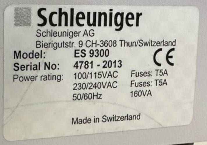 Schleuniger EcoStrip ES 9300 Wire Stripping machine w/ Prefeeder