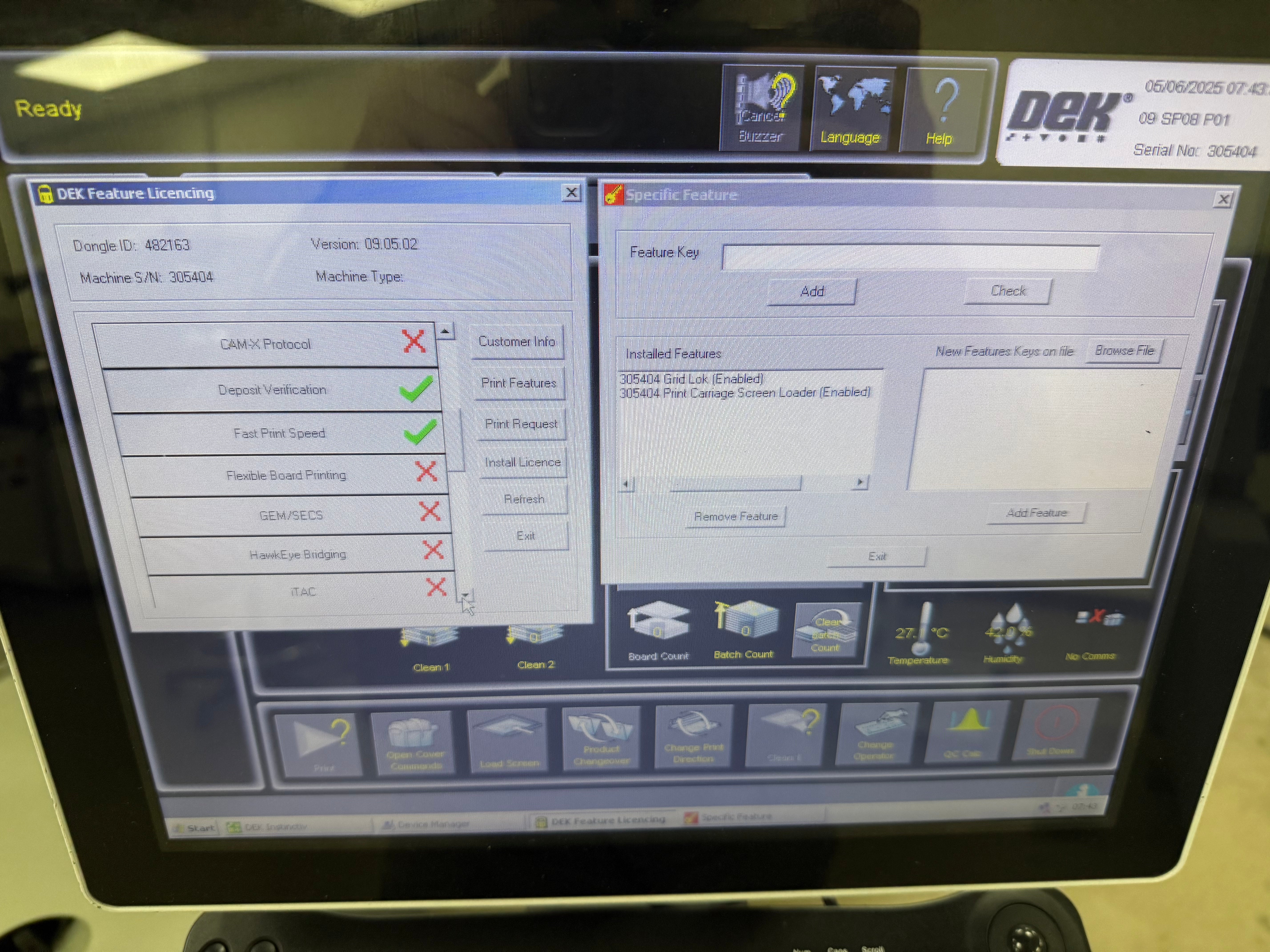 DEK Horizon 01iX Automatic Screen Printer - #305404