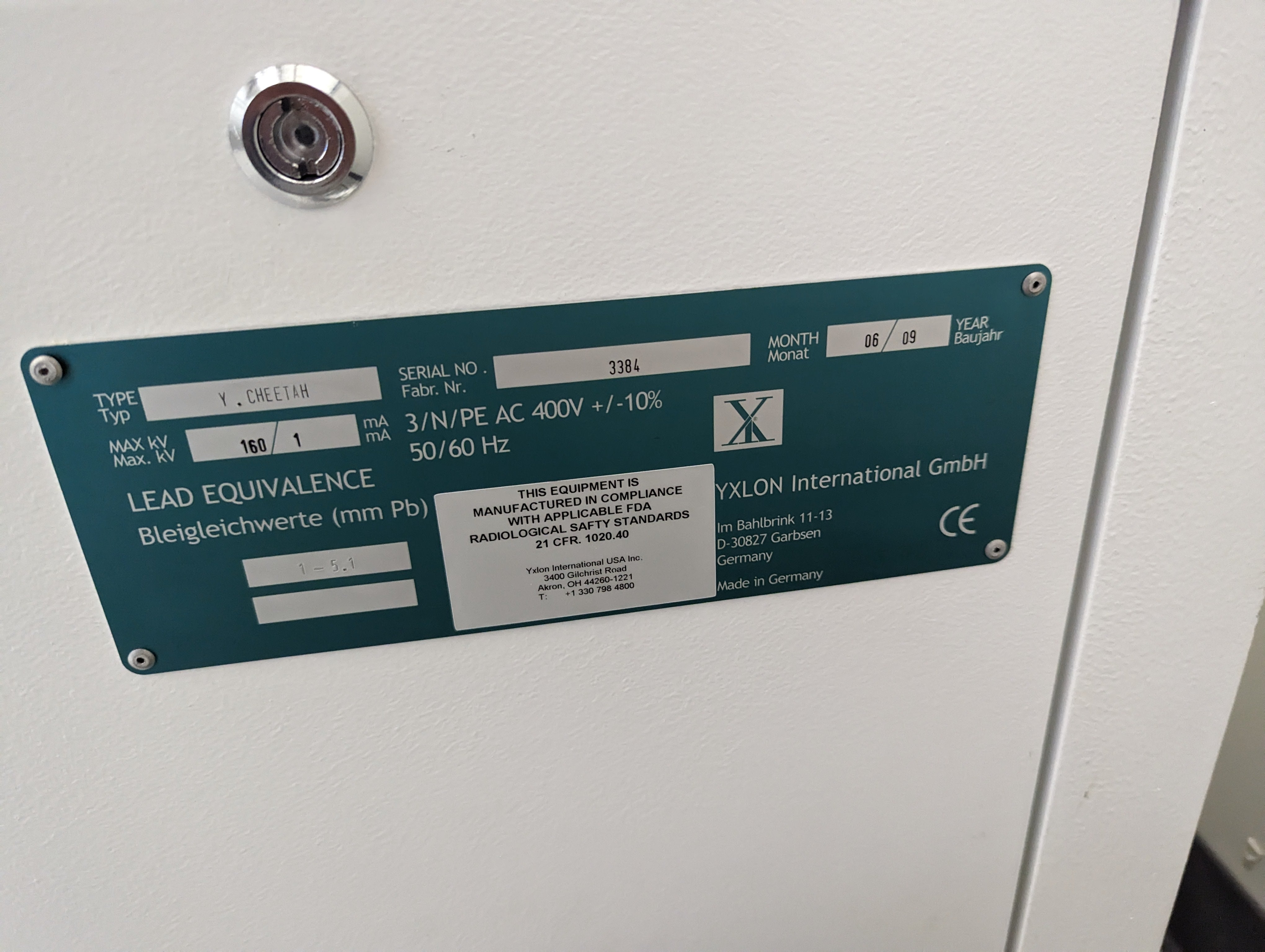 YXLON Comet Y-Cheetah X-Ray, 2009, 160 Kv Open Tube #3384