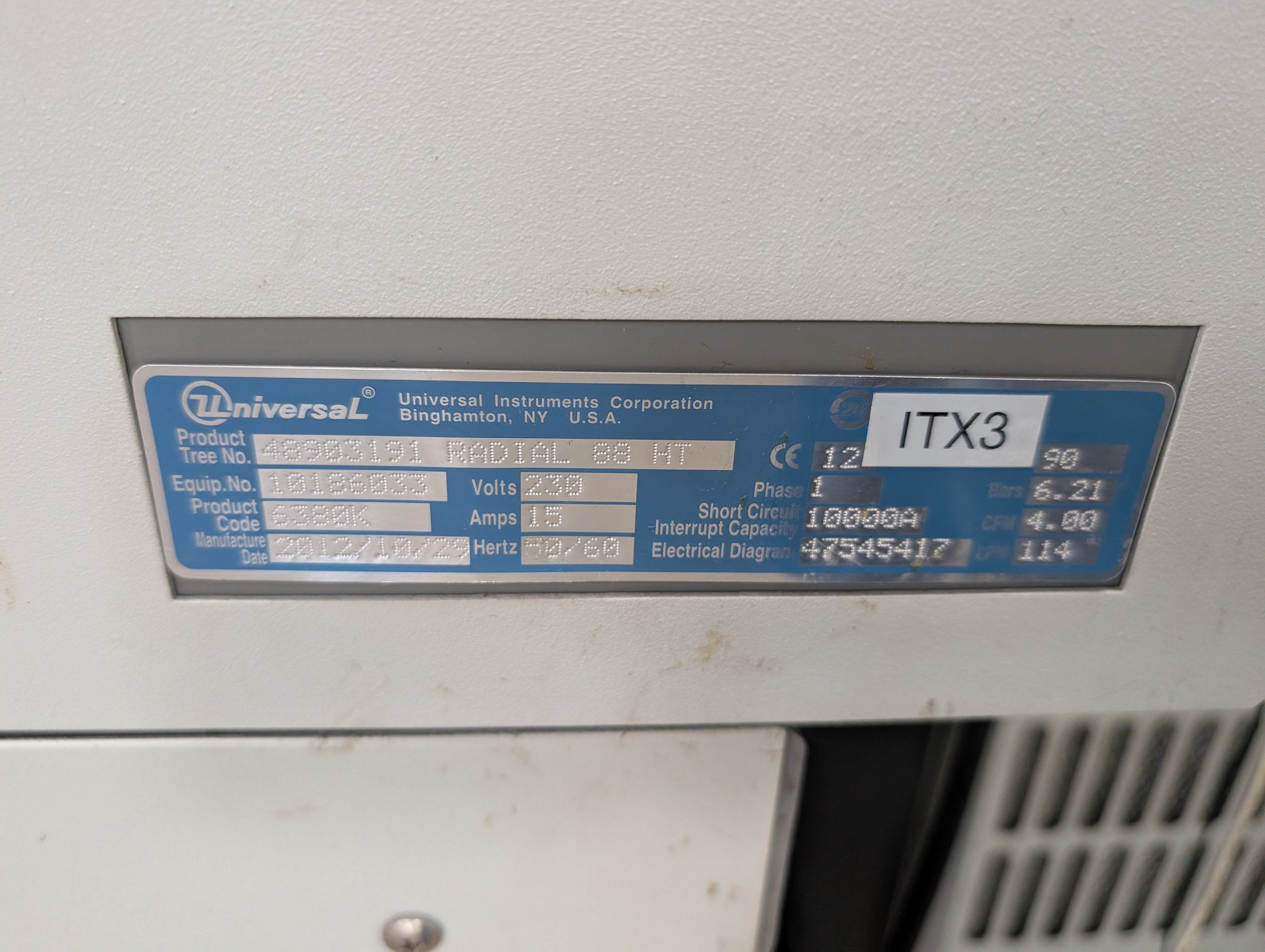 Universal 6380K Radial 88 HT 20 Station Radial Inserter Triple Span