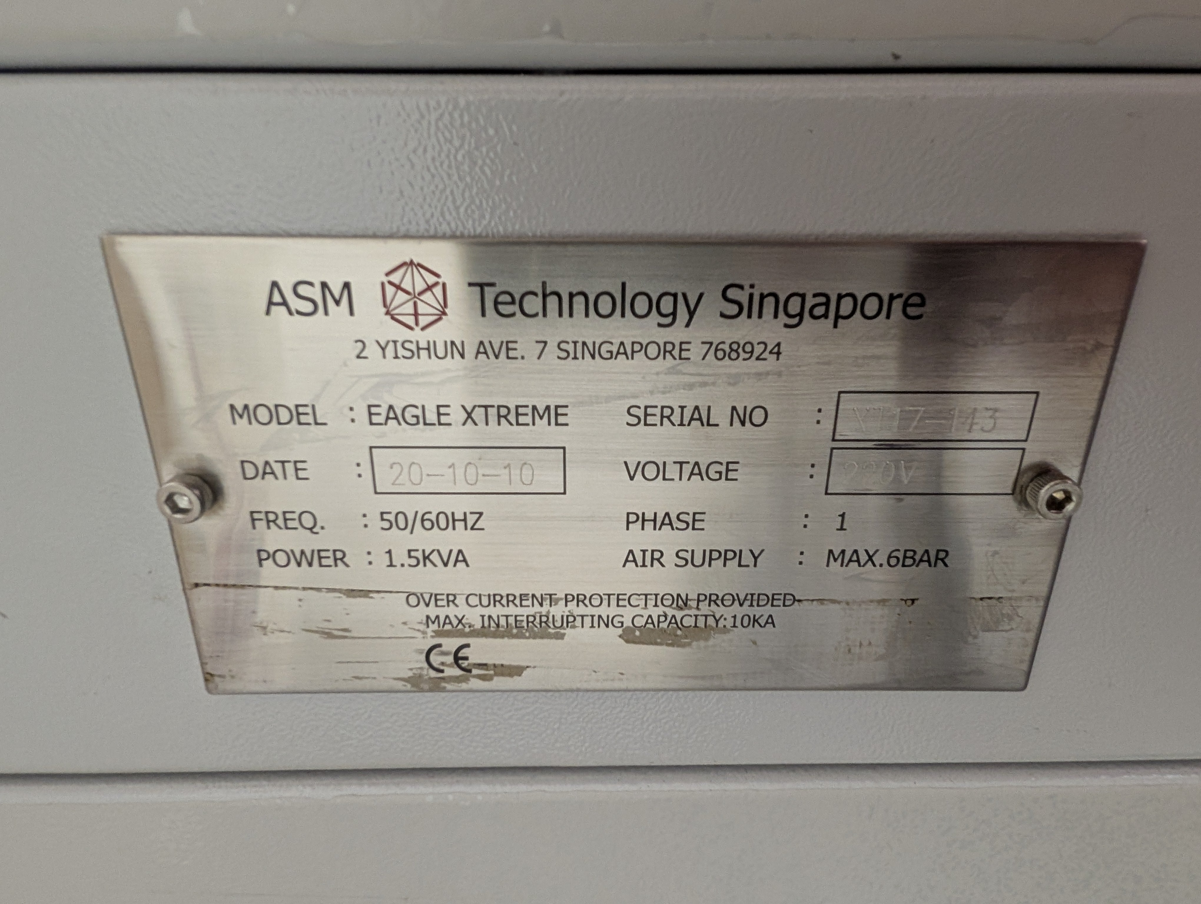 ASM Eagle XTREME Gold Wire ball bonder DOM 20-10-10