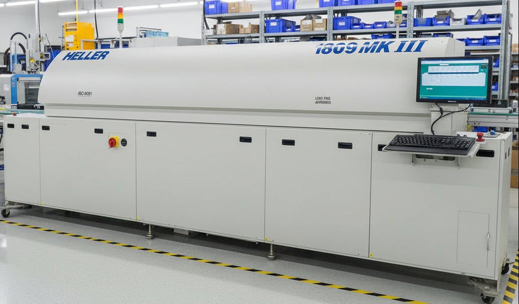 Heller 1809MKIII 9 zone lead free reflow oven - Right to Left - 2015 480V