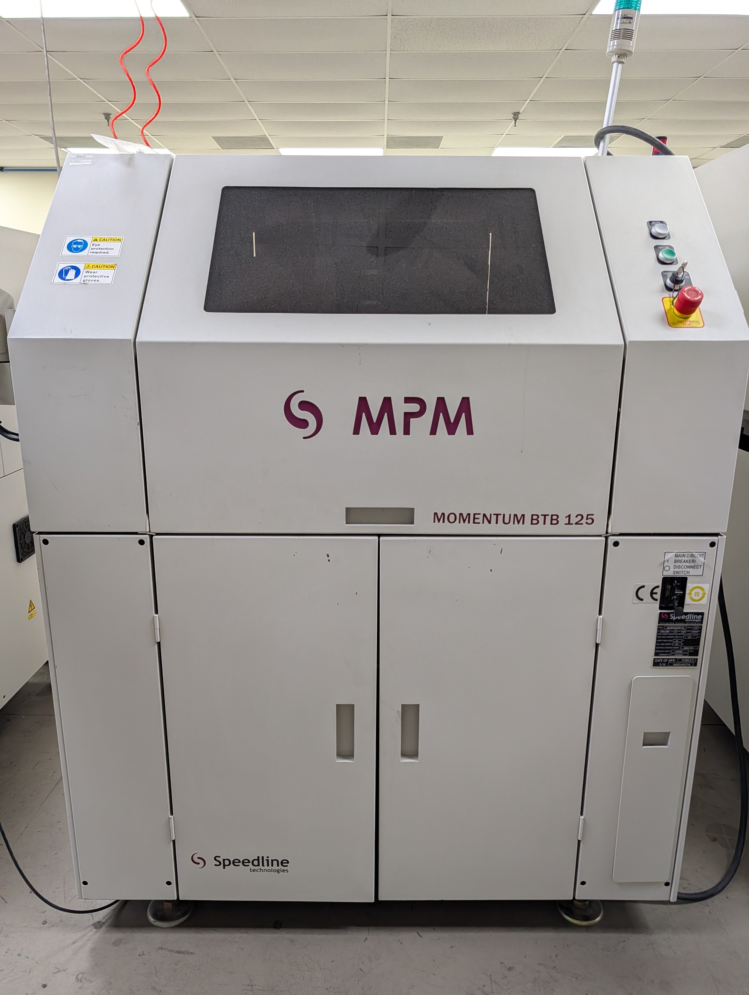MPM Momentum BTB 125 Screen Printer 2017 # M 204074