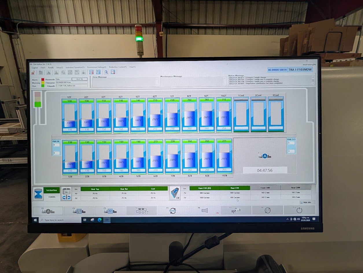 TSM TRA I - F103MDW 10 Zone Reflow Oven - 2023