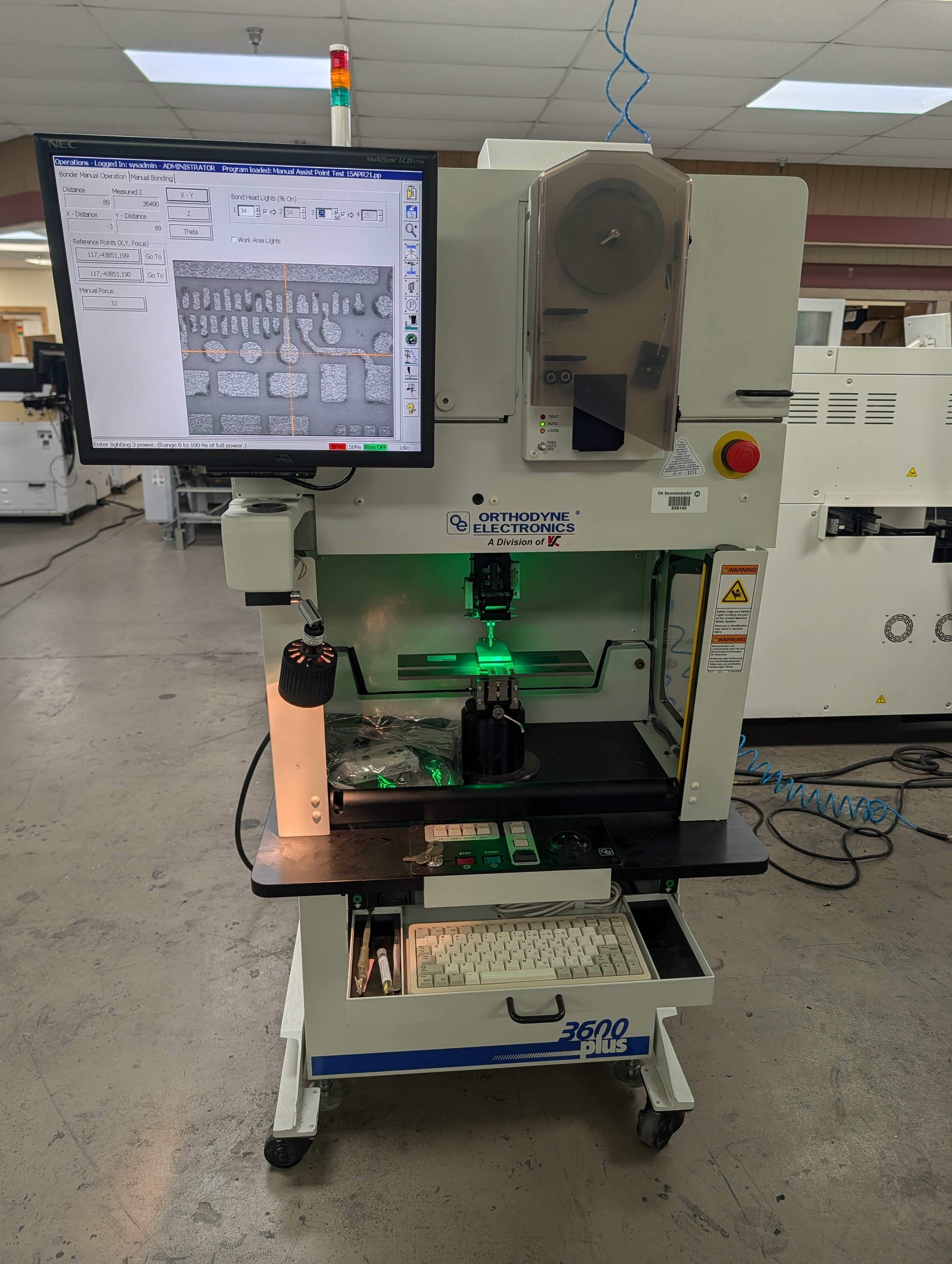 Orthodyne K&S 3600 Plus Ribbon Bonder - deep access