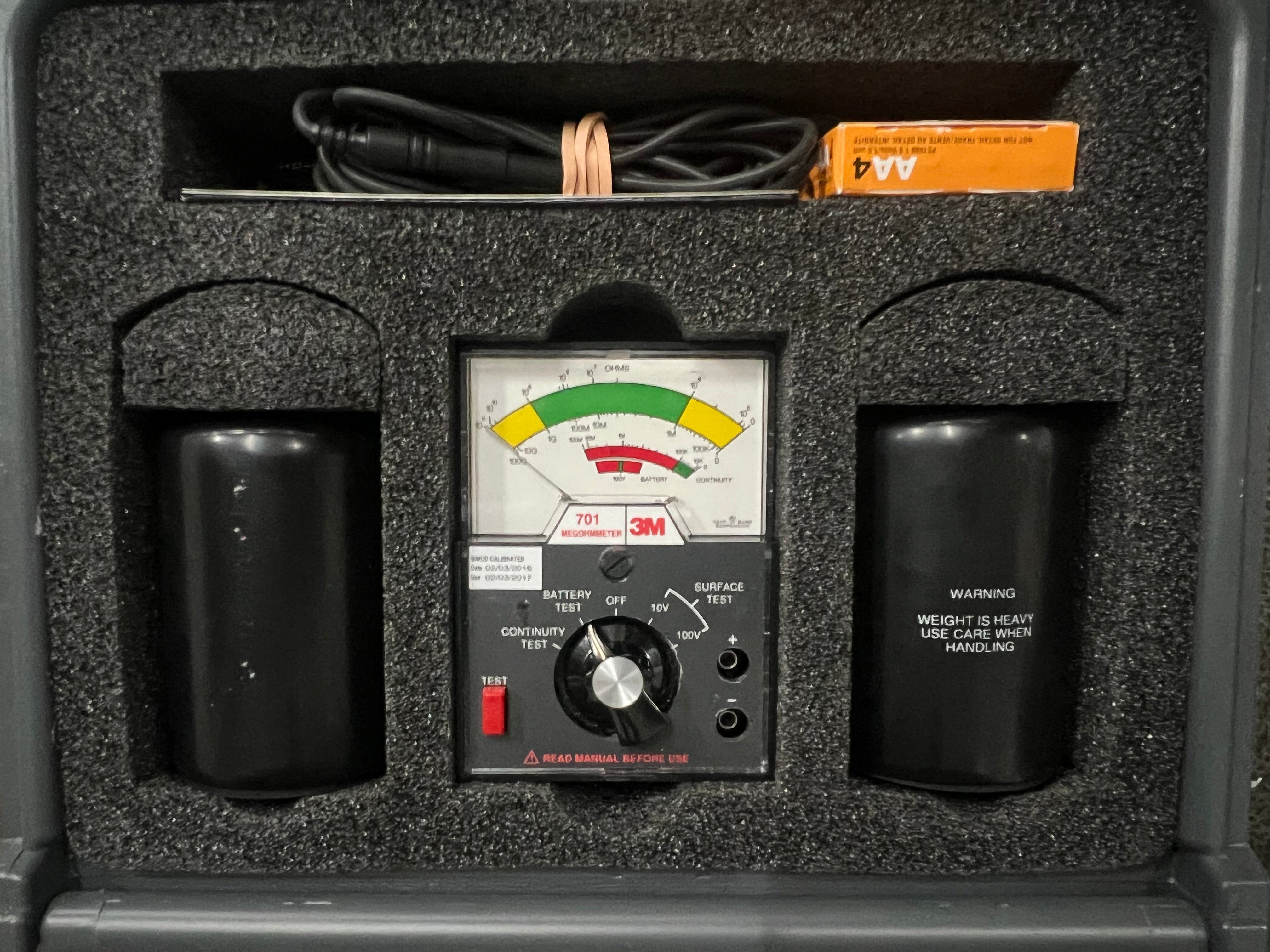 3M 701 Megohmeter Test kit for Static control surfaces