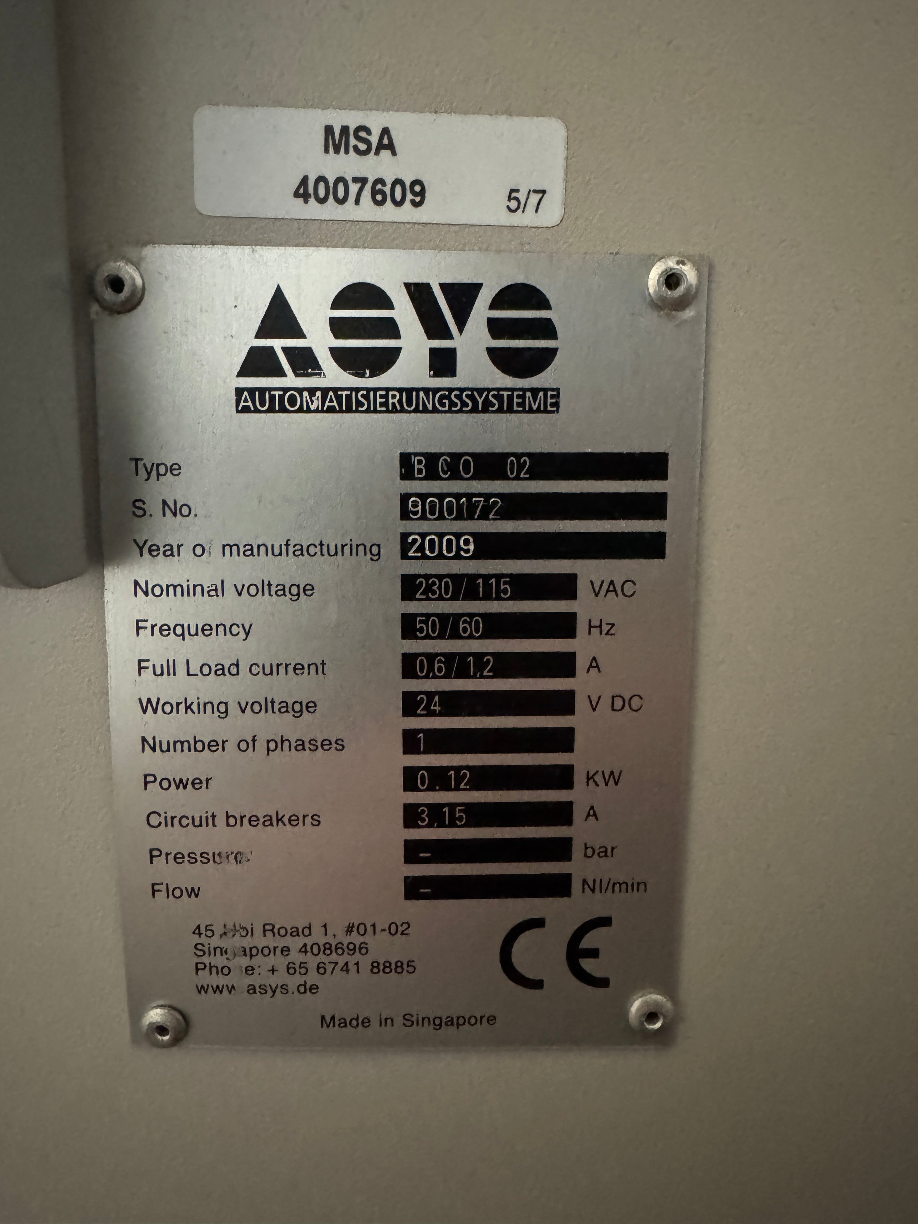 ASYS BCO 02 2 stage inspection conveyor 42" long