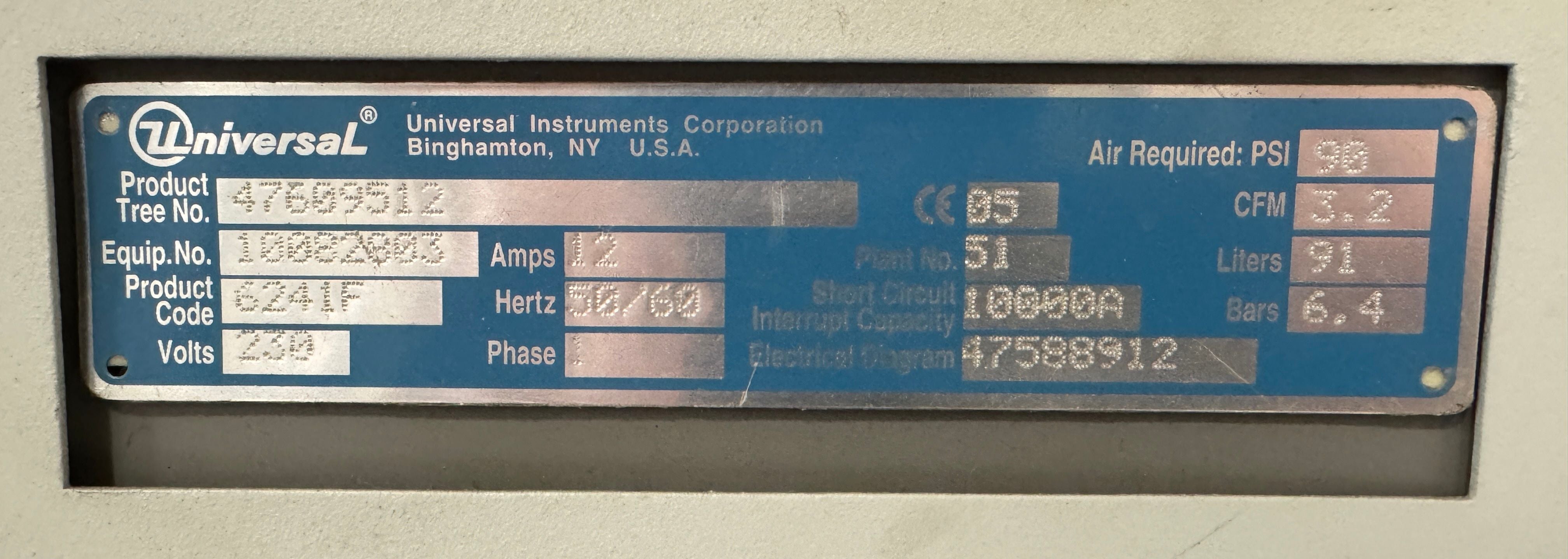 Universal Instruments 6241F Axial Insertion Machine