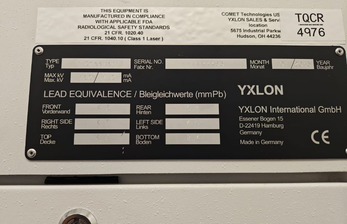 YXLON / Fein Focus Y-Cheetah X-Ray & Optional CT -2015