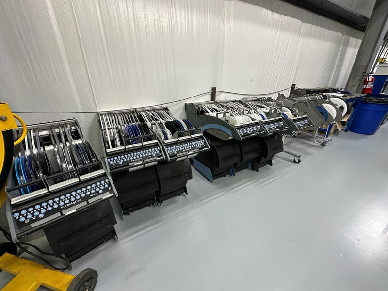 Europlacer IINEO+ Package of 2 machines (2021 & 2019) with Trolleys, Feeders & Accessories