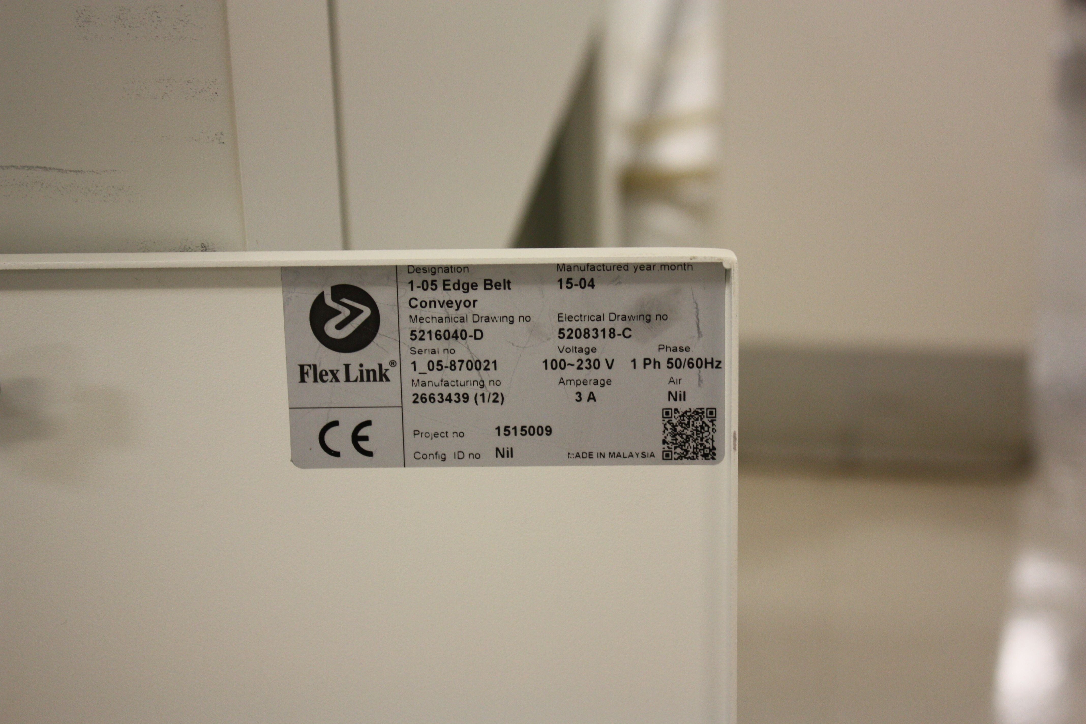 Flexlink 500mm Edge Belt Transfer Conveyor 2015 #1_05_870021