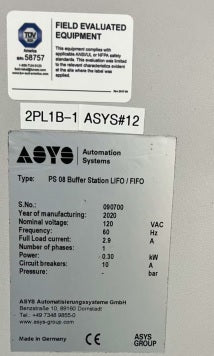 ASYS PS 08 Buffer LIFO/FIFO - 2020 #090700