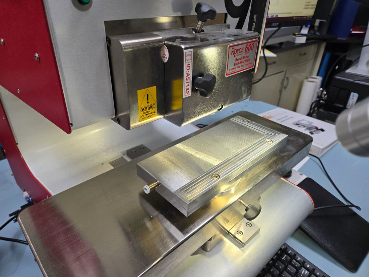 Royce 650 Bond testing, Wire pull, and Shear testing