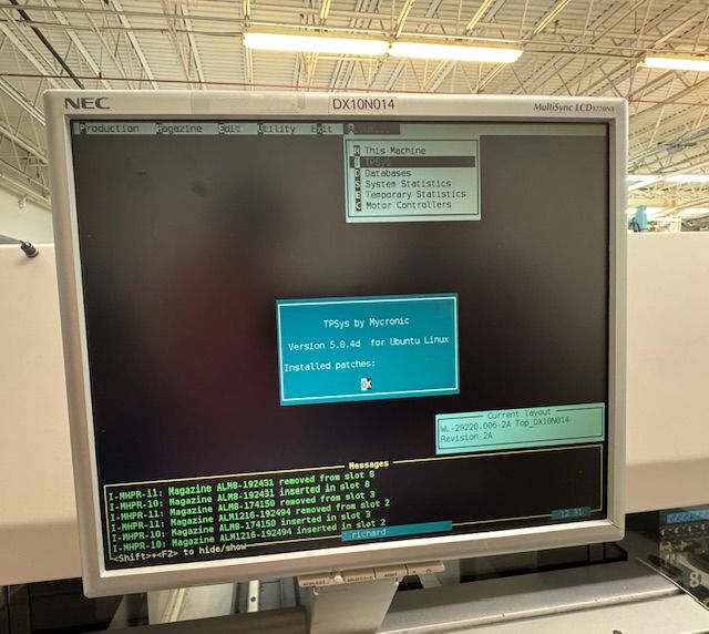 Mycronic My100 DX-14 - TPSys 5.0 - 2009 #140081