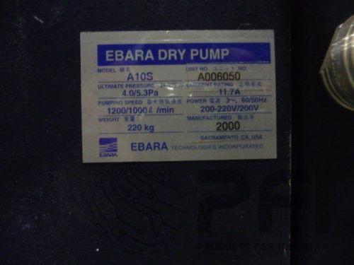 Ebara A10S Multi-Stage Dry Vacuum Pump
