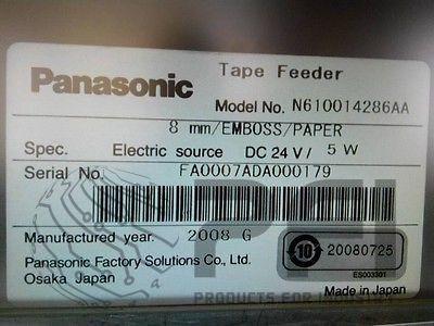 Panasonic Tape Feeder 8mm / EMBOSS / PAPER # N610014286AA - Fit 402/602 Machines