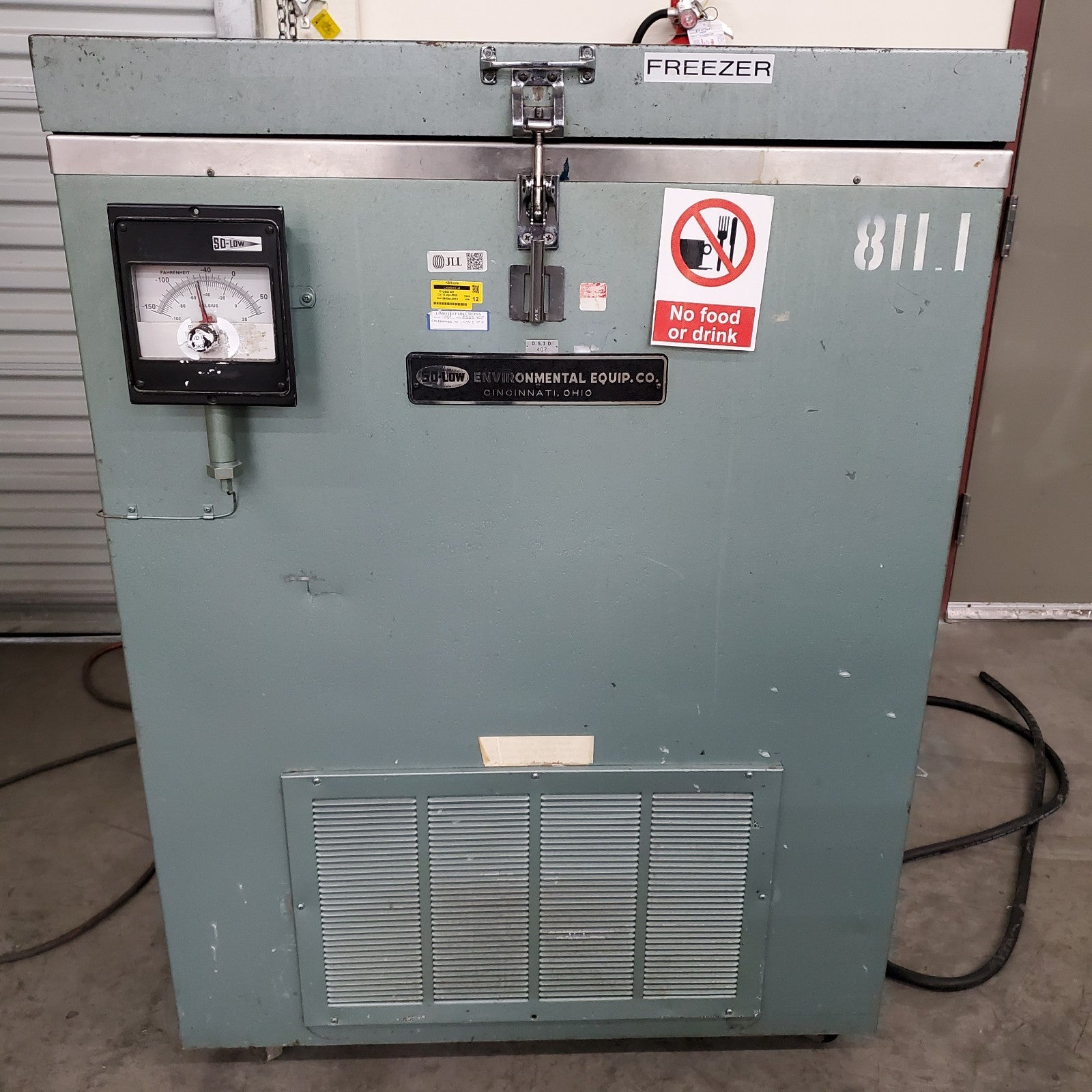 SO-LOW PR50-3 Lab Freezer Temp range +70F to -50F
