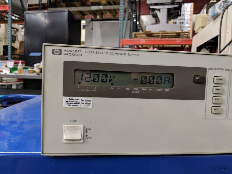 HP 6623A DC Power Supply 0-7V, 0-20V