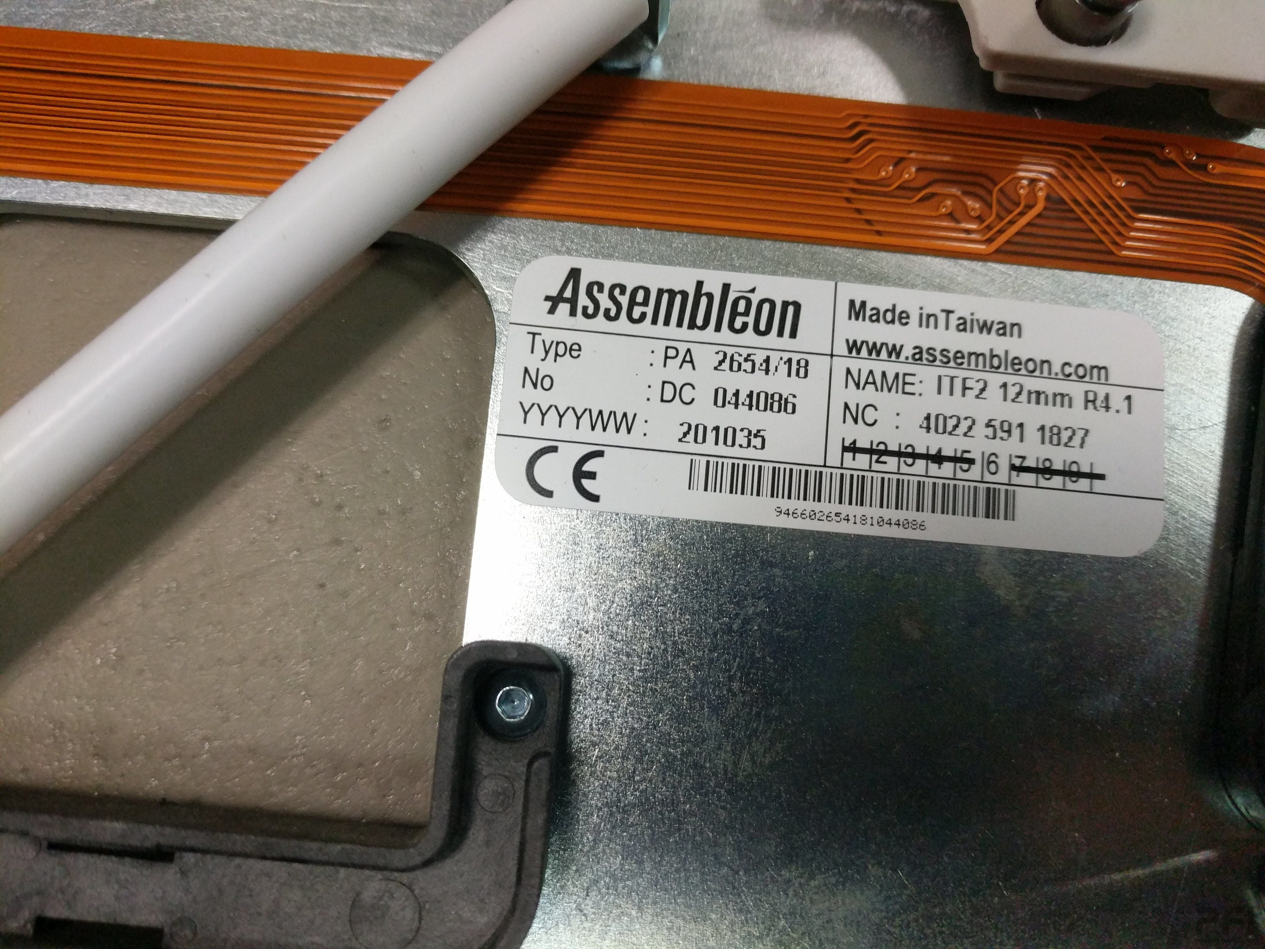 Assembleon Philips ITF2 12MM 12K7-13 PA 2654/15 tape and reel feeder recondition
