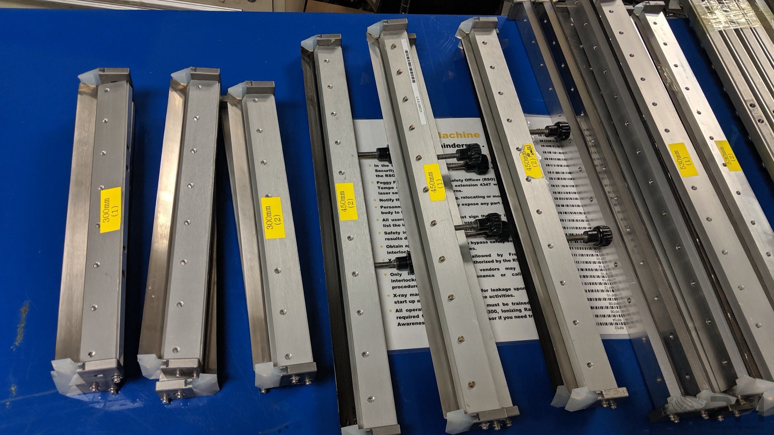 MPM Momentum / Accuflex / 125 Screen Printer Squegee Assemblies - Pair