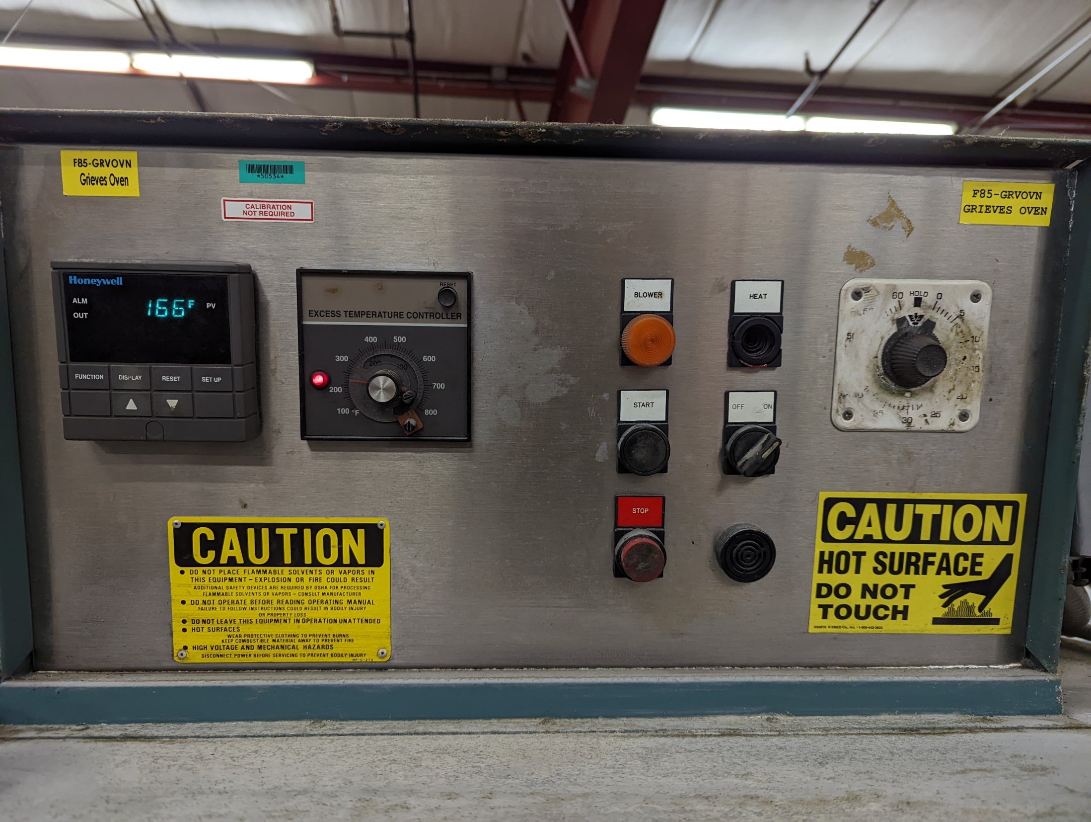 Grieve AF-650 650F Electric bake oven 8 cubic foot