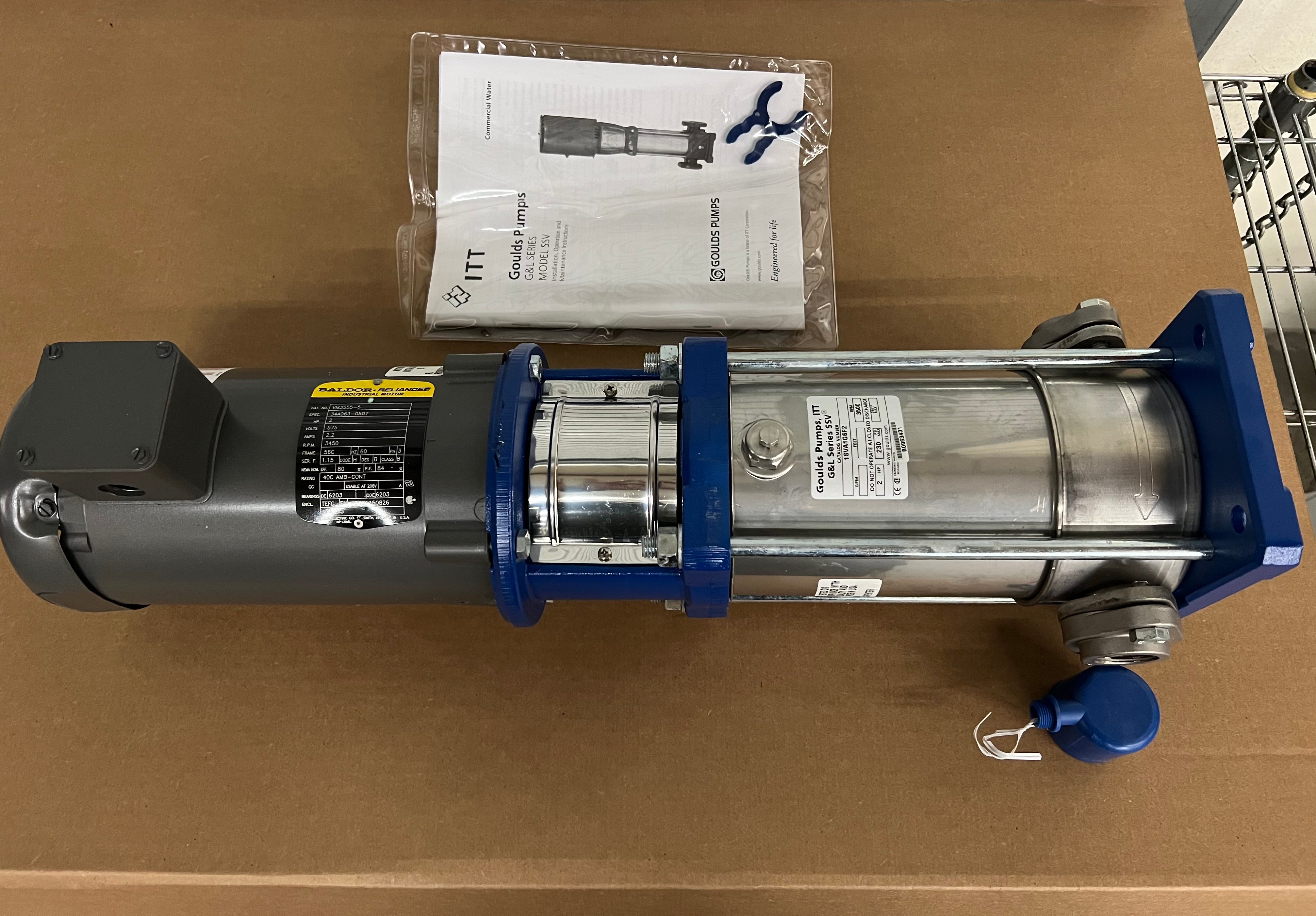 Goulds Pumps G&L Series SSV 1SVA1G6F2