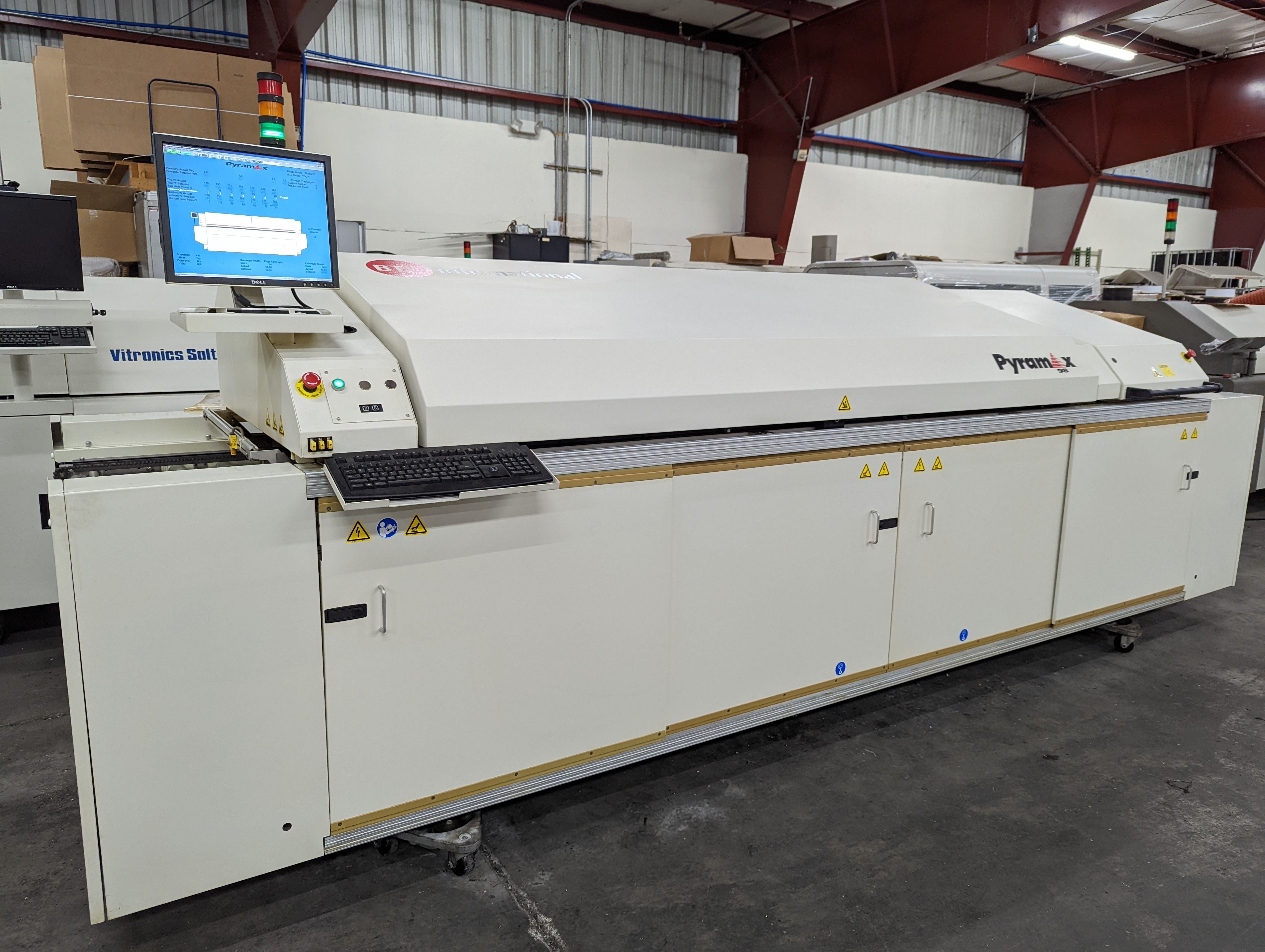 BTU Pyramax 98A 7 Zone Lead Free Reflow Oven - 240V