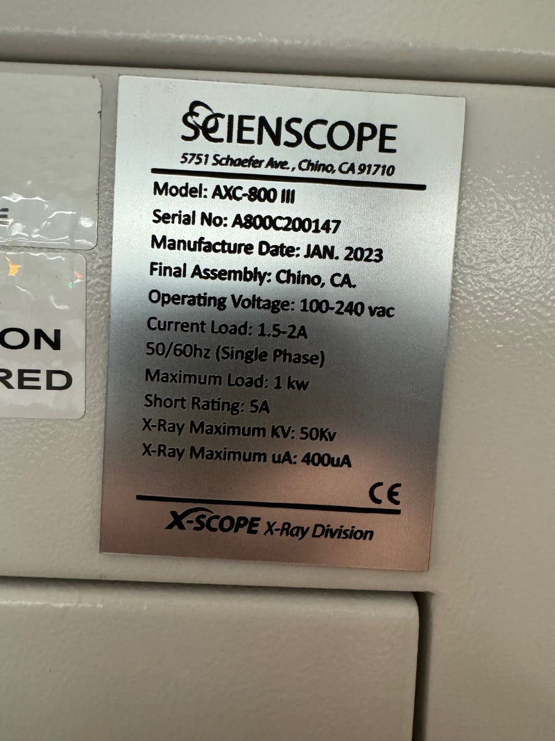 Scienscope AXC-800 III Xray Component Counter - 2023