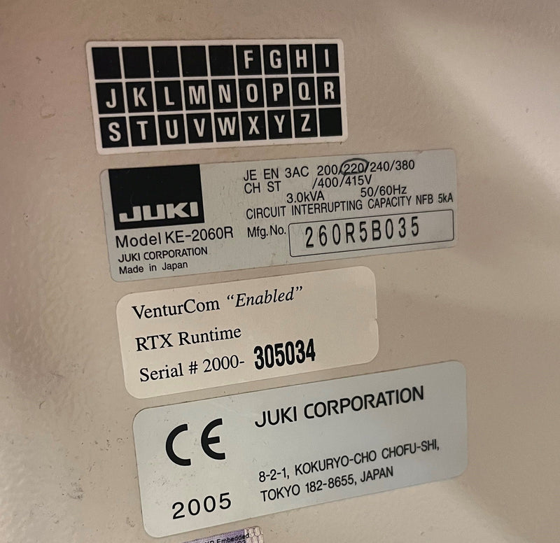 JUKI KE-2060RL Fine Pitch Pick and Place