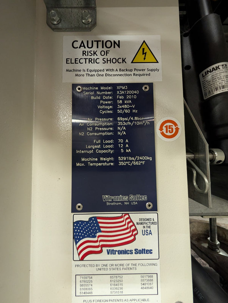 Vitronics Soltec XPM3 1240  12  Zone Reflow oven