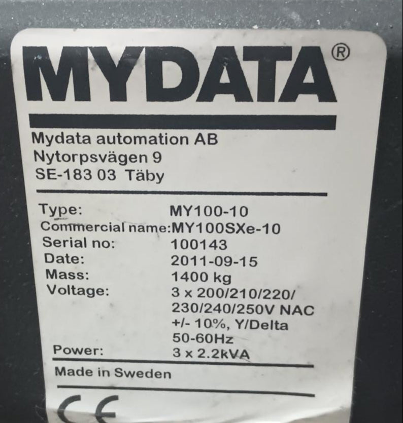Mycronic My100 SXe-10 Pick and Place 2011 #100143