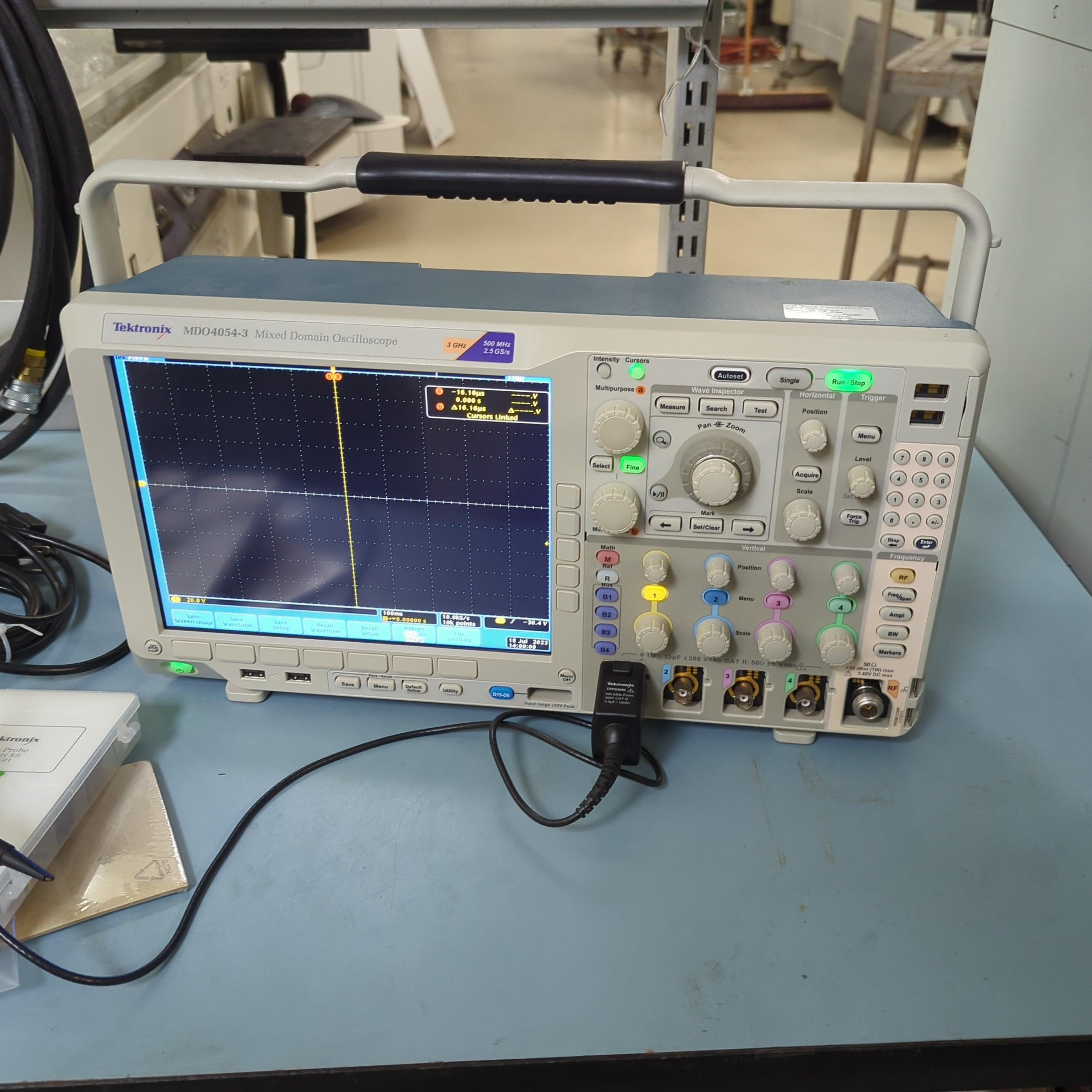 Tektronix MDO4054-3 mixed domain oscilloscope w/ logic probes