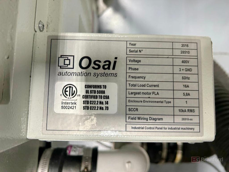 OSAI Automation Neo Router w/BOFA Dust Extractor & Thermo Chiller - 2016