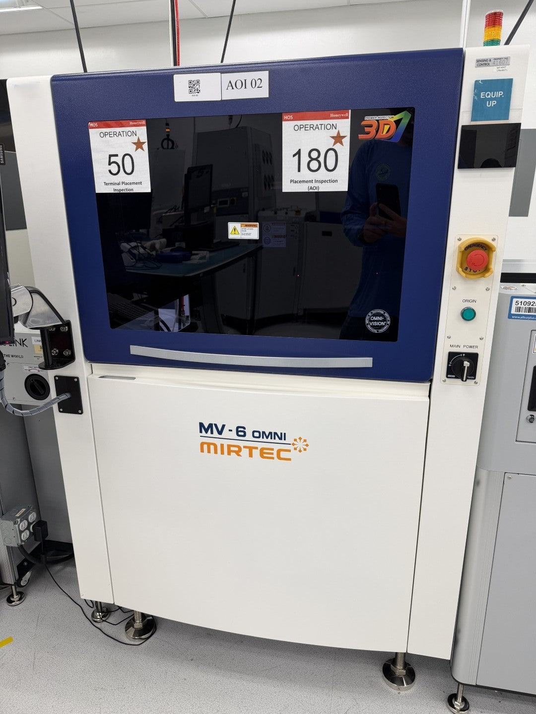 Mirtec MV-6 Omni 3D AOI 2020 — S/N 17201111-4810
