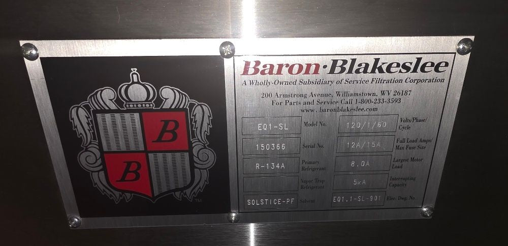 Baron Blakeslee Equinox EQ1-SL  Vapor Degreaser #150366