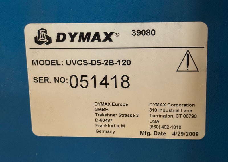 DYMAX UVCS D5 2B 120 Table Top UV Cure