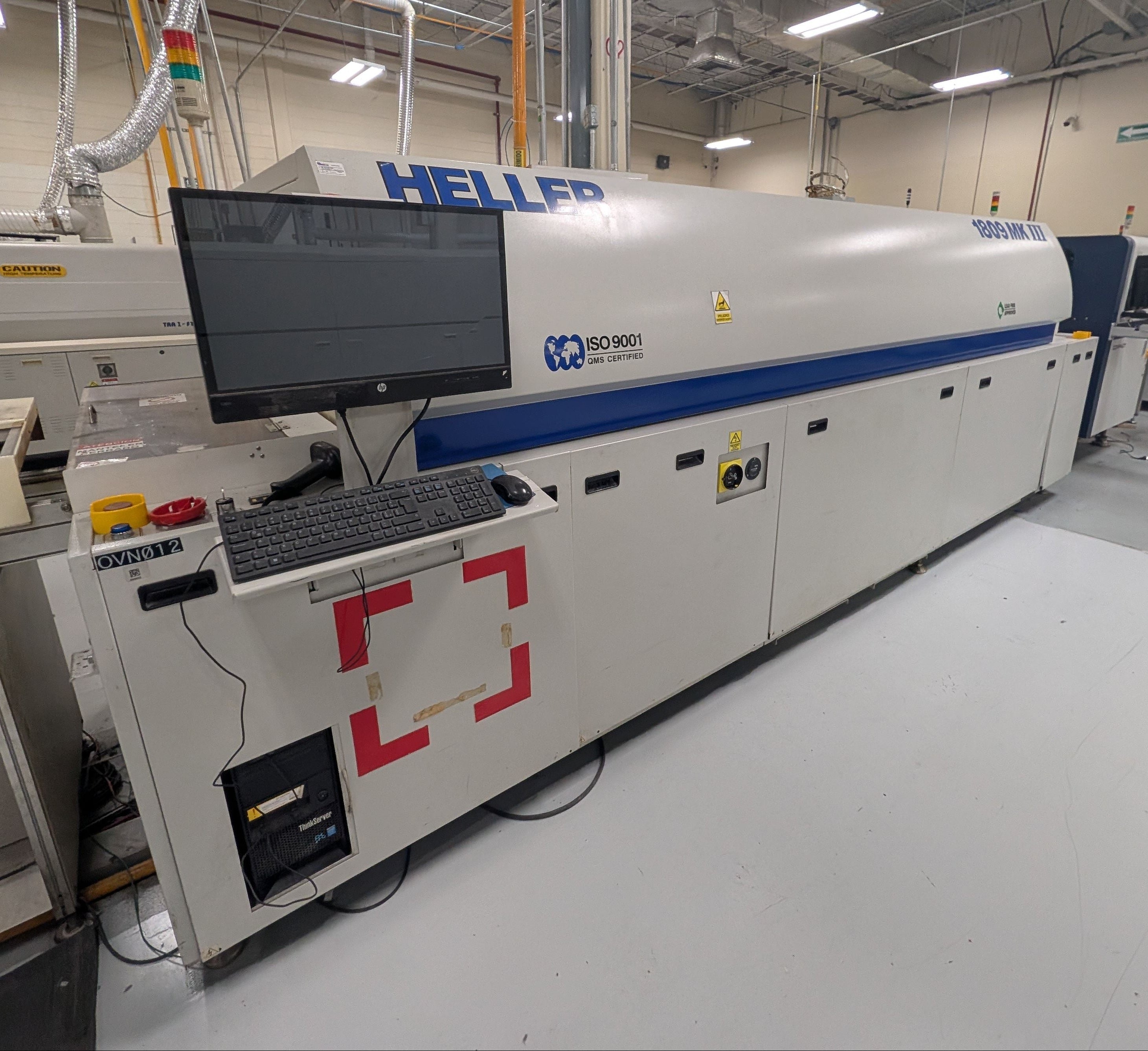 Heller 1809MKIII 9 zone lead free reflow oven - 2014 - 480V PFI: 110