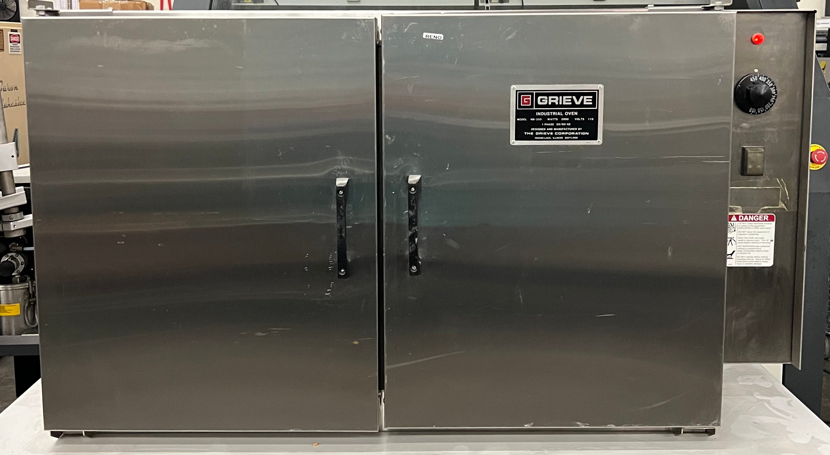 Grieve Industrial Oven Model NB-350