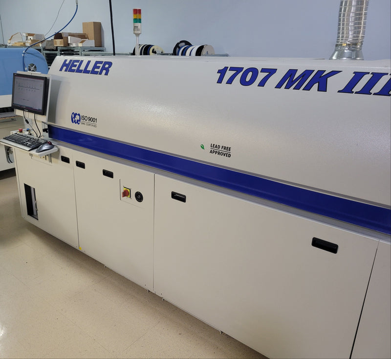 Heller 1707MK3 2015 7 Zone Lead Free Reflow oven