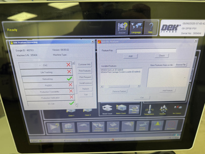 DEK Horizon 01iX Automatic Screen Printer -