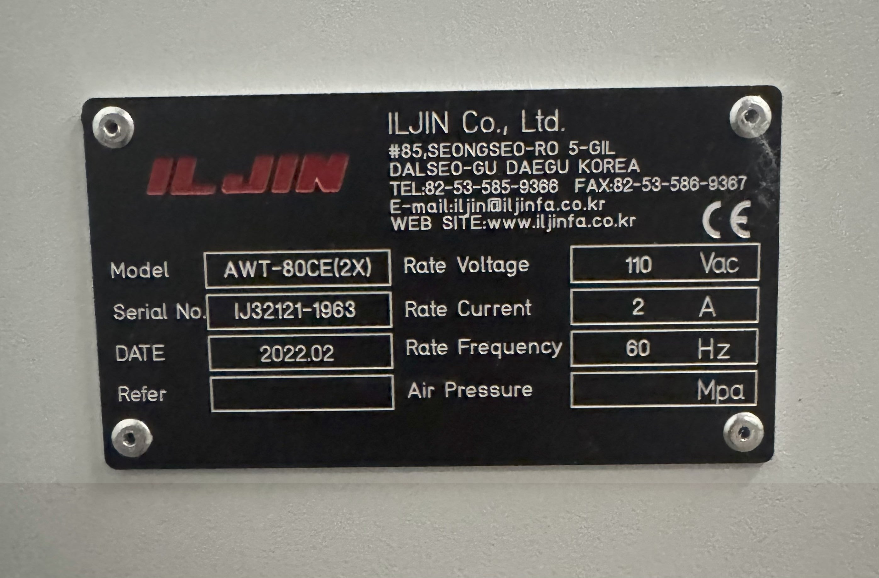 ILJIN AWT-80CE(2x) 800MM Transfer / Inspection Conveyor