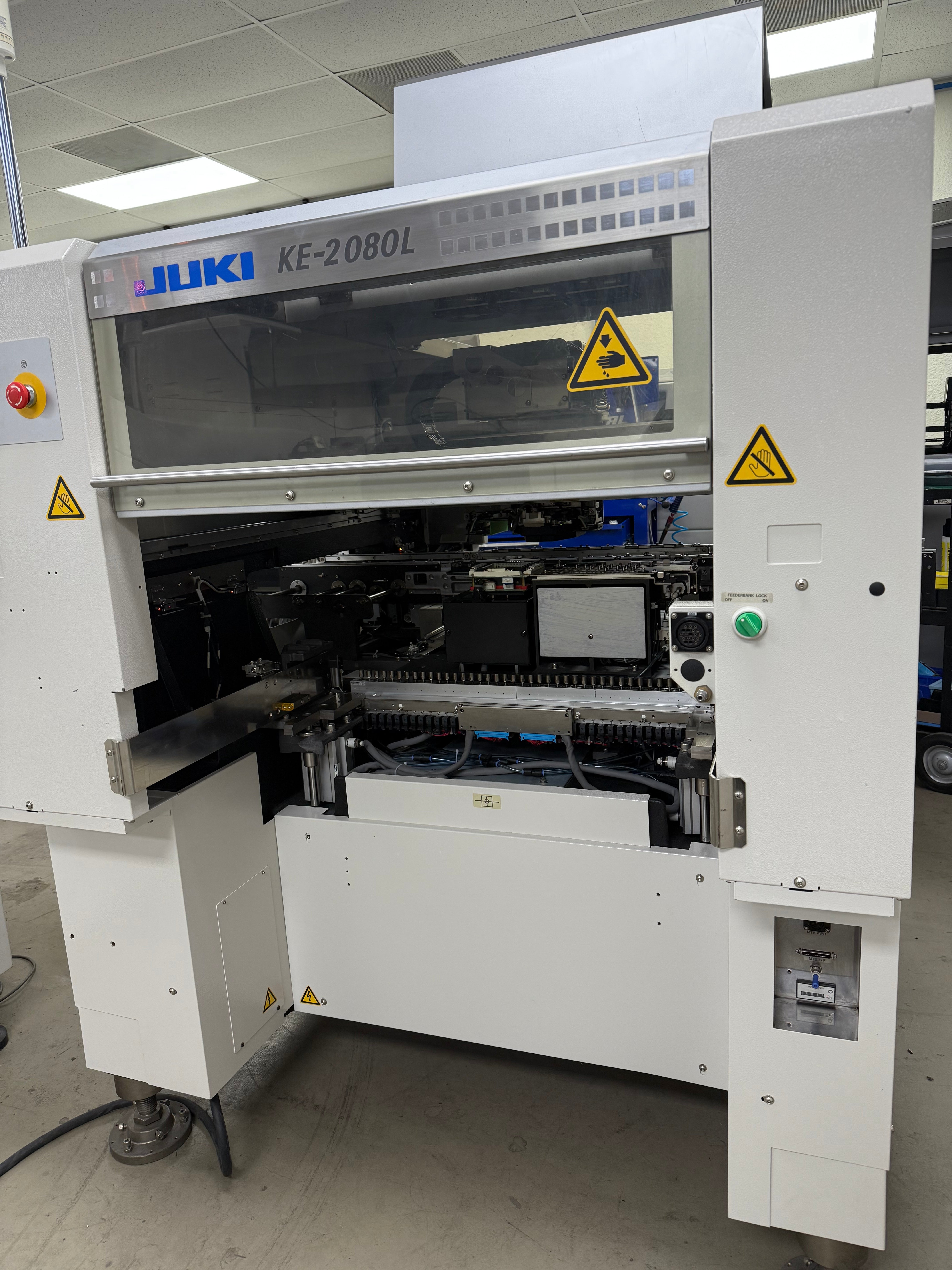 JUKI KE-2080L Fine Pitch Pick and Place 2014 w/ Trolley F&R # 284-E2416