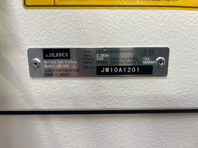 JUKI JM-20 & JM-100 Odd Form Hybrid SMT & Through-Hole Insertion Package-PENDING