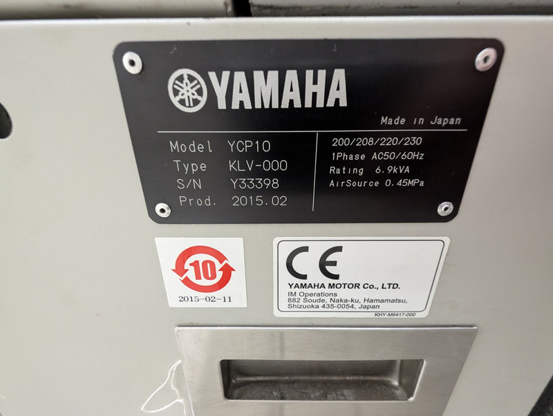 Yamaha YCP10 Inline Screen Printer 2015 2D