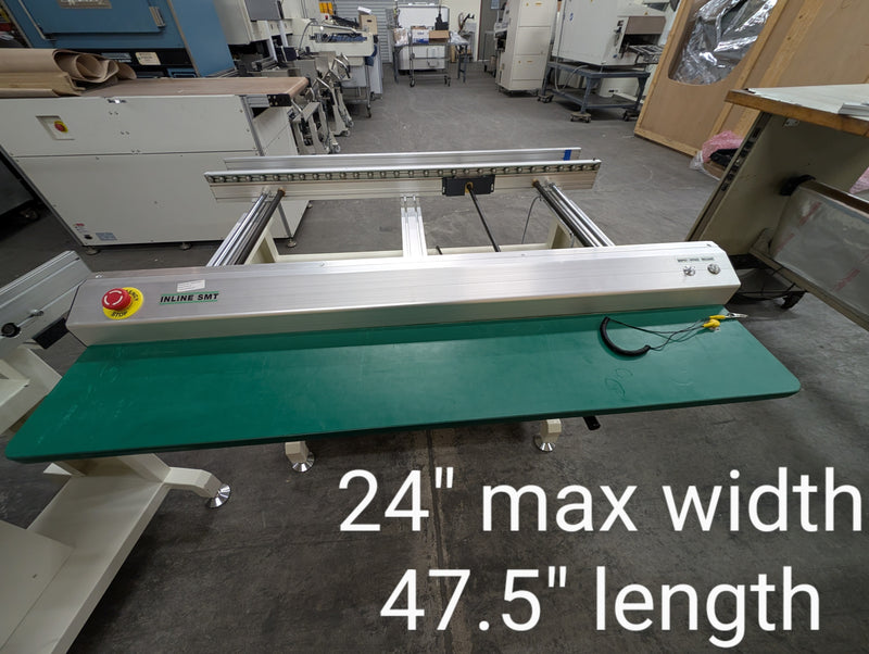 InlineSMT 1200mm 48" Large board Single stage transfer / inspection conveyor