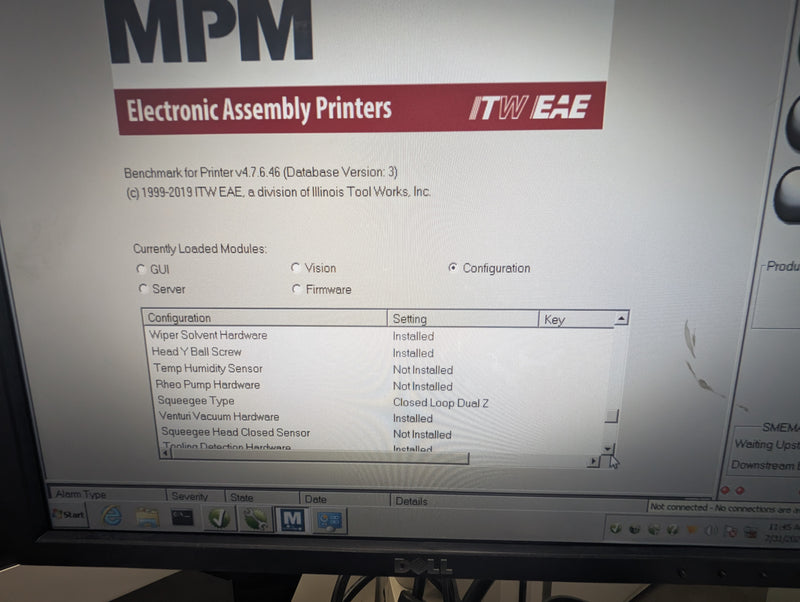 Speedline  Momentum Automatic Screen Printer 2013