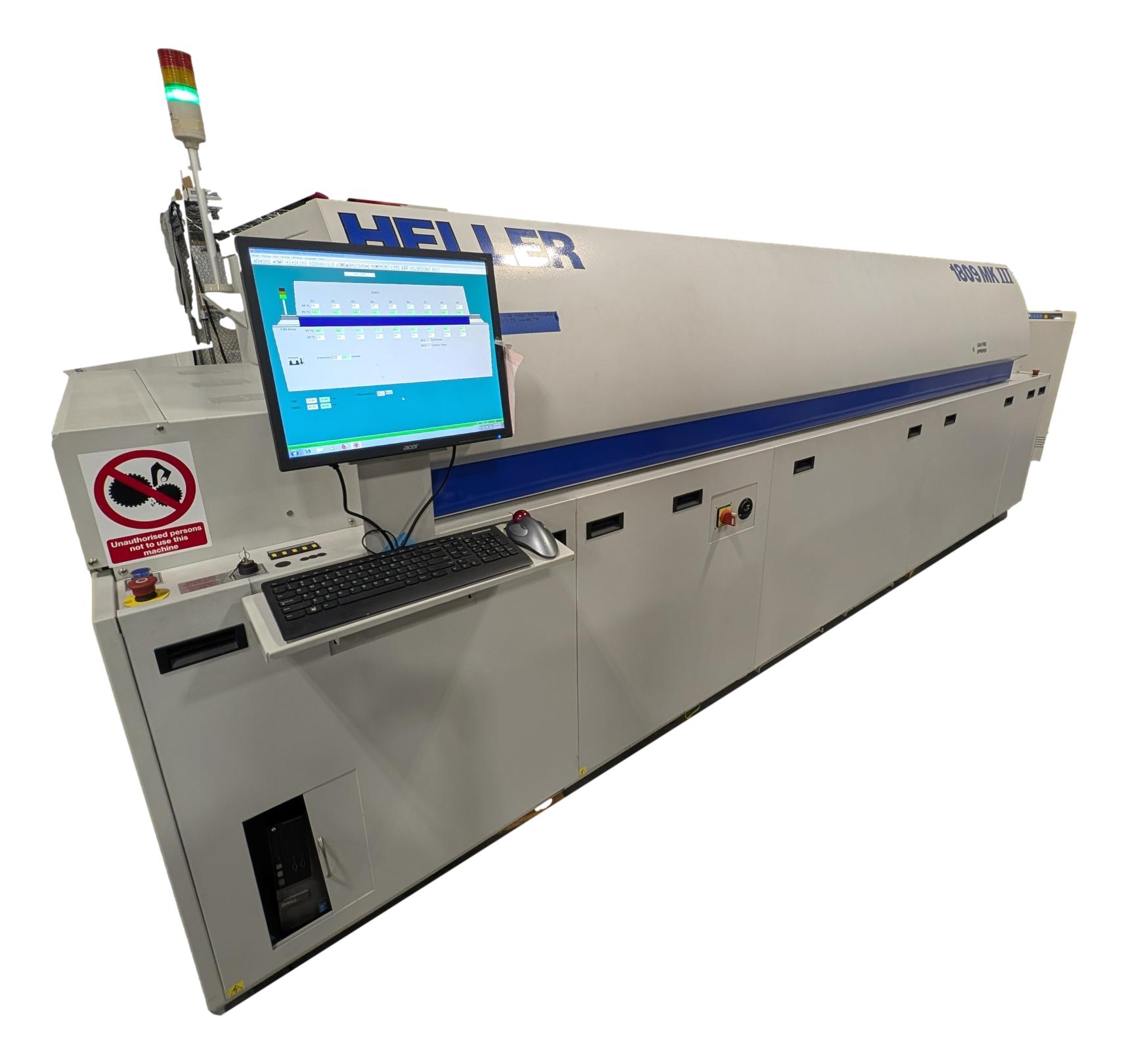 Heller Industries 1809MKIII 9 Zone Lead Free Reflow Oven - 2011 #30138-05