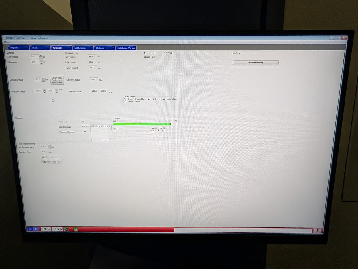 Nordson DAGE XD7600NT 160KV X-ray System #215510- Windows 7